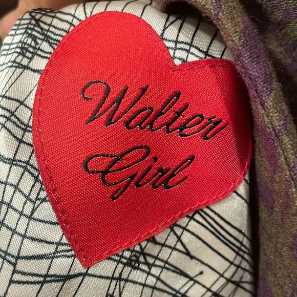 Walter Baker NWT Wool Blend Long Coat Womens size 8 Beautiful! Purple Olive - Picture 9 of 11